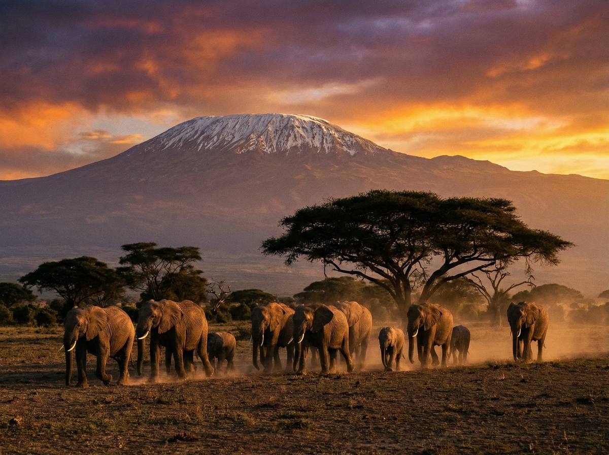 国产主播非洲动物视频 - 肯尼亚大象迁徙壮观场面