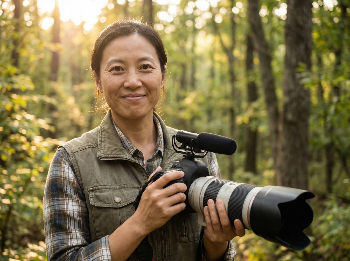 国产主播首席摄影师张晓雯 - 野生动物微距摄影专家